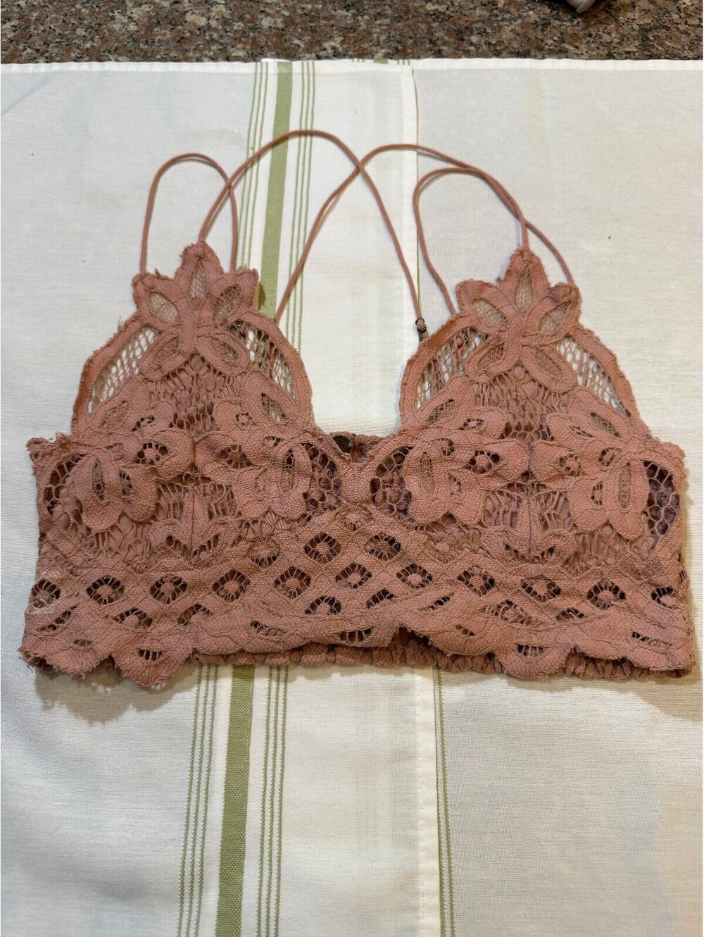 Free People Pink Lace Bralette Size S/P